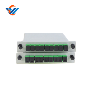 Fiber Optique Splitter PLC 1x16 FTTH LGX Kaset Single Mode Sc Apc Konektor Serat Optik PLC Splitter